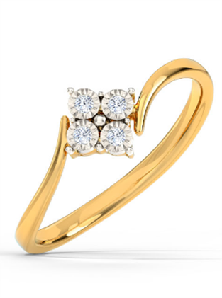 Quad Miracle Plate Diamond Ring